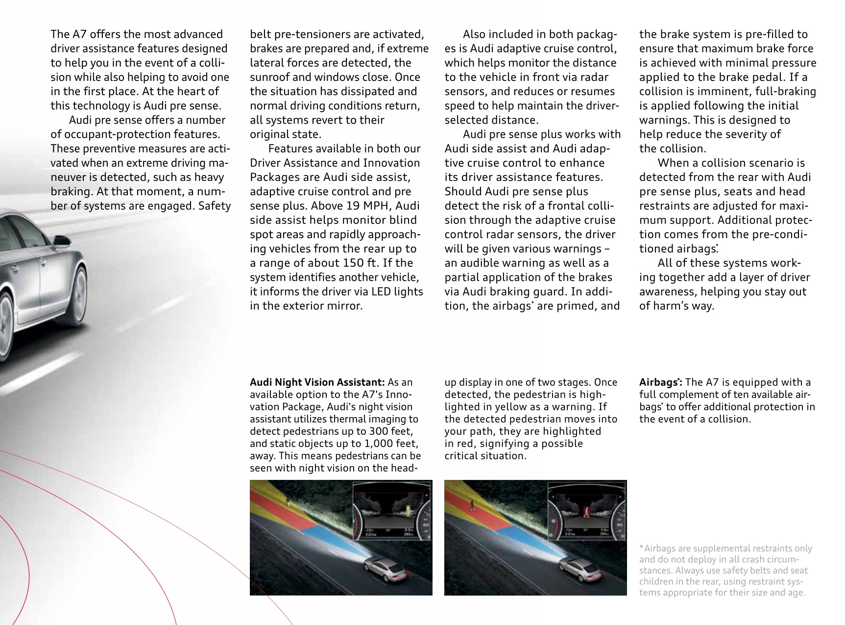 2012 Audi A7 Brochure Page 2